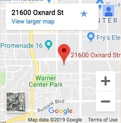 Map showing Trimana at 21600 Oxnard St, Woodland Hills